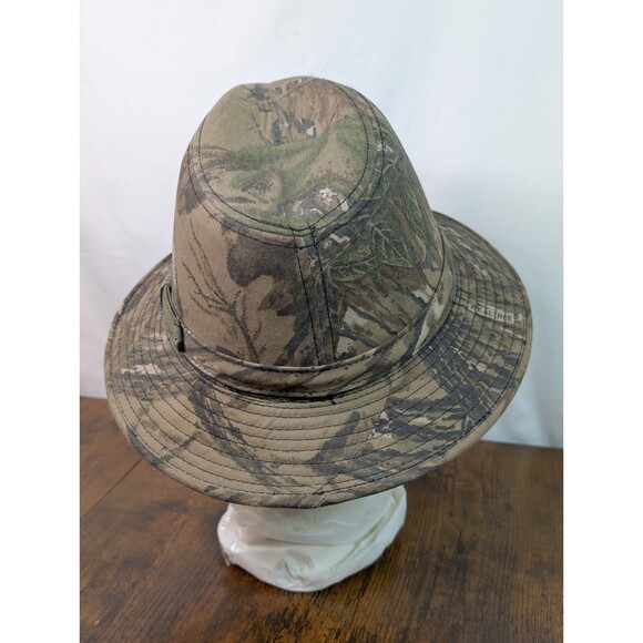 Vintage Realtree Camo Fedora Bush Hat Cap YA Youngan Outdoor Hunting Clean Mens - Picture 8 of 14